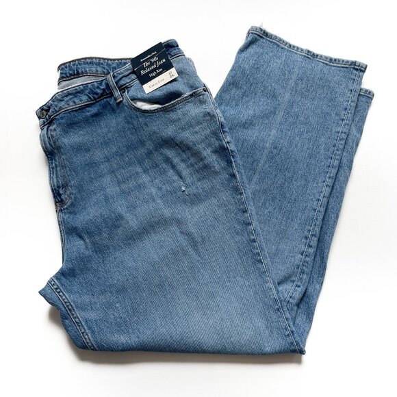 Abercrombie Curve Love 90s Relaxed Jean High Rise Medium Plus Size 37 24 NEW NWT - Picture 3 of 12